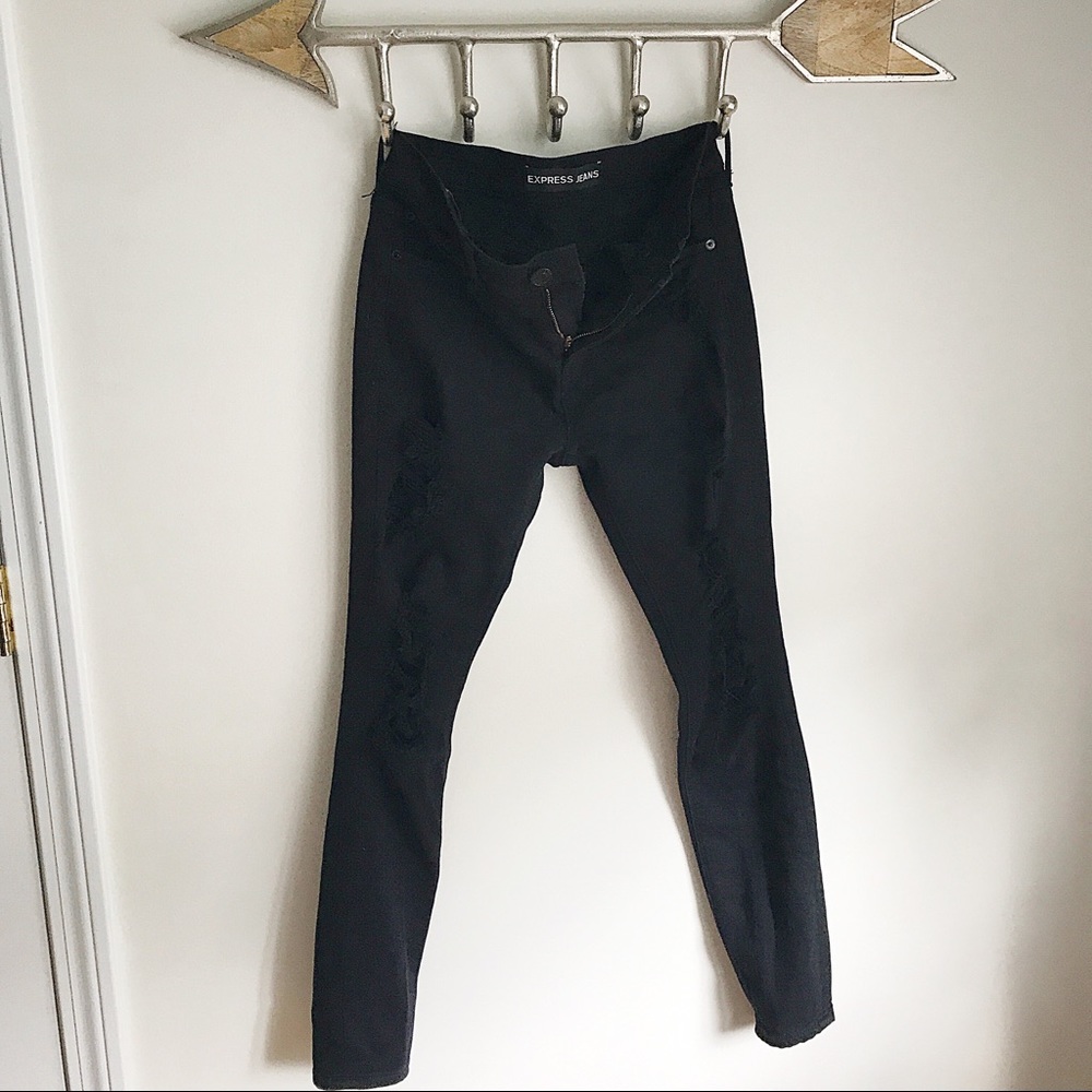 Express 🅳🅴🆂🆃🆁🅾︎🆈🅴🅳Denim Jeans - Picture 6 of 6